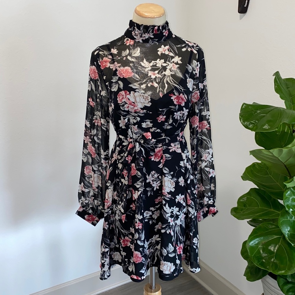 Lucca flower print dress